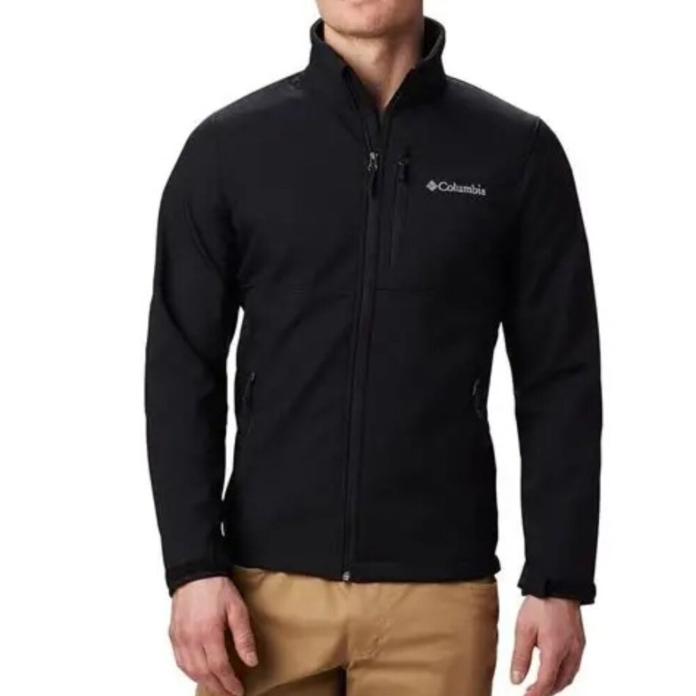 NWT Columbia M's Ascender Softshell Jacket- Black
